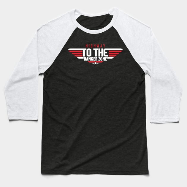 Danger Zone - Top Gun Maverick Lyrics Baseball T-Shirt by RetroReview